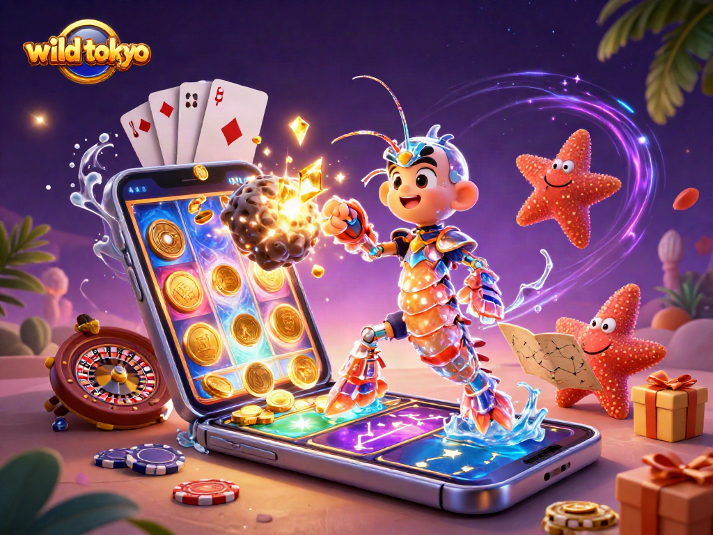 Spin vibrant reels and win at wild tokyo casino with a galactic samurai and treasures bursting forth.